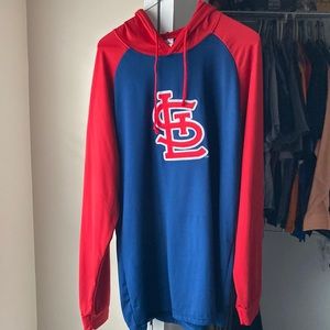 St Louis Cardinals athletic pullover hooded sweatshirt. XL